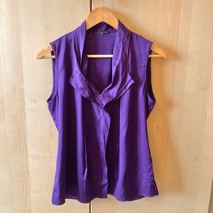 Elie Tahari Violet Silk Tank